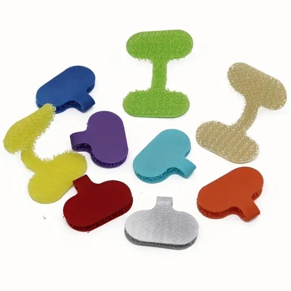 

20pcs Write-on Label Wire Labels with Magic Sticker Wire Tags Reusable Cable Labels Office 20pcs