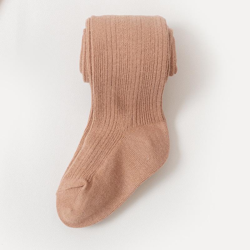 "Children's Embroidered One-Piece Pantyhose for Girls (0-4 Years) with Baby Foot Socks"