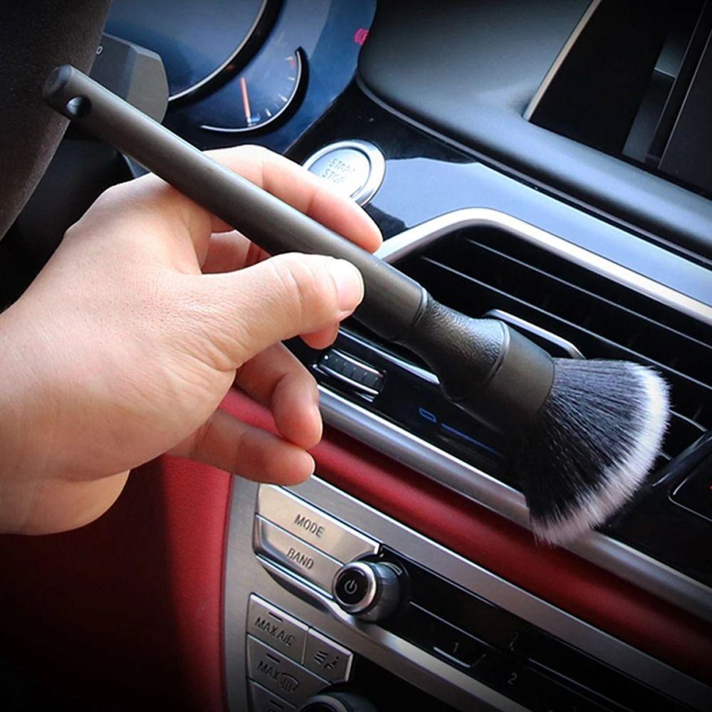 

Ultra-Soft Car Dash Duster Brush With Synthetic Bristles Auto Interior Cleaning Brush