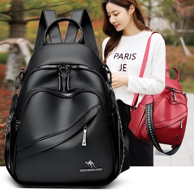 Zaino in pelle da donna Zaino di grande capacità