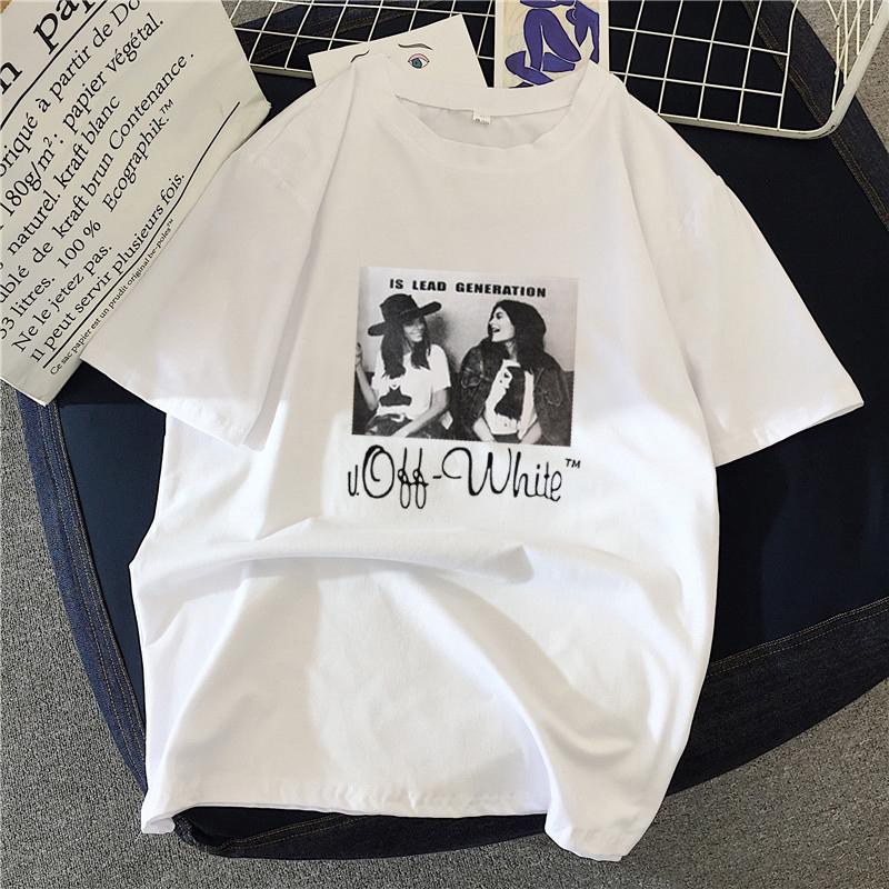 Hirsionsan Punk Short Sleeve Women T Shirt 2020 New Summer Gothic Graphic Tees Streetwear Soft Letter Printed Ladies Cool Tops