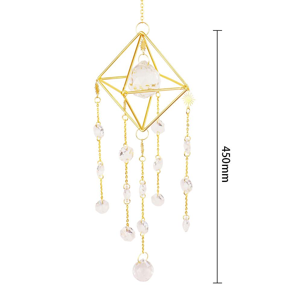 

Хрустальная подвеска в виде радужной подвески в виде колокольчика, ловца солнца, украшение для дома и сада, украшение для спальни, окна