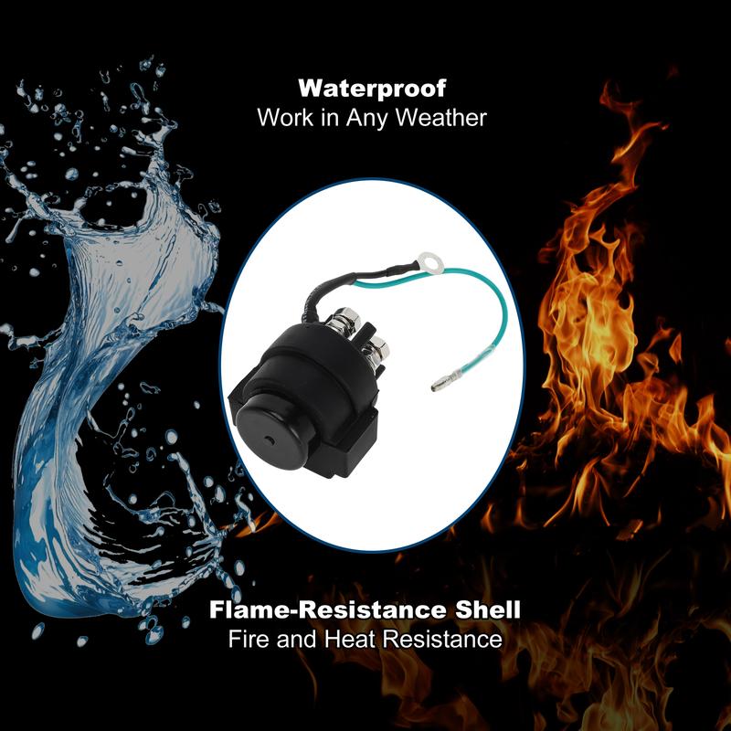 Motoforti Auto Relay for Yamaha 115-200 HP 91-04 Waterproof Car Relay with Harness Sockets for Suzuki 35-150hp 88-01