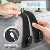 Hangerspace Headrest Hook Set of 2 Leather & Metal Car
