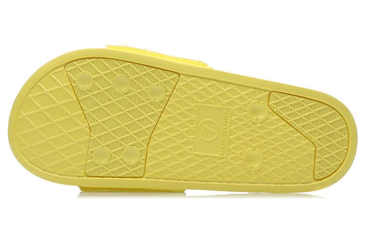 Disney X Li Ning Comfortable Rubber Sole Slide Slippers Women's Yellow ABTR008-3