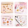 3/6pcs 3D Relief Sticker Kawaii Cartoon Cute Crystal Jelly Patch for Scrapbook Album Journal Animal Design DIY Decoration TMZ