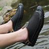 Mode Herren Hollow Out Sneaker Leder Herren Handgefertigte Slipper Leichtgewichtige Modeschuhe Herren Heißer Verkauf Herren Lässige Sommer Fahrschuhe