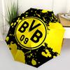BVB, Dortmund Automatic Opening and Closing, 8 Rib Structure Portable Umbrella, Suitable for Men and Women In All Seasons  Perfect Gift for
