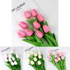 Pu Tulip Artificial Flowers For Wedding Decor Home Styling Props Photo