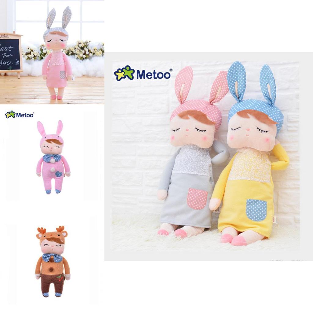 Adorable Metoo Angela Plush Doll With Cartoon Rabbit Ears For Girls' Home Decor
