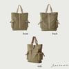 Canvas Tote Bag by Hanpu Kobo Tote Bag for Men and A4 Large Adjustable Canvas CONTROL II Series 3X01 Khaki [Vertical Women, Size, Capacity, Tote]