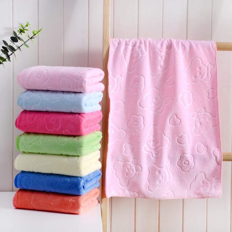 

Толстые тисненые полотенца: Впитывающие мочалки для взрослых и детей, для сушки волос и уборки 350g Towel 35*75cm