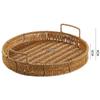 Imitation Rattan Storage Basket Fruit Basket Snack Tray Refreshment Tray Candy Box Dried Fruit Plate Fruit Plate Storage Box