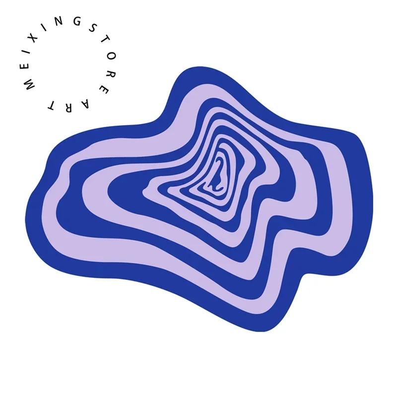 Creative Irregular Rug Living Room Carpet Black White Geometry Home Decoration Floor Mat Bedroom Area Rugs Entrance Doormat