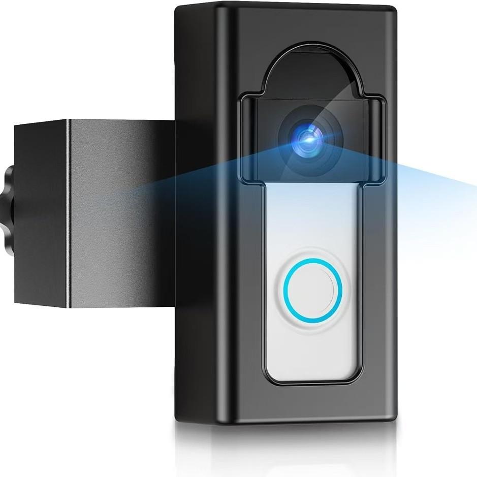Universal Anti-theft Video No Drilling Ring Doorbell Bracket, Camera Doorbell Door Installation Non-blocking Plug Sensor