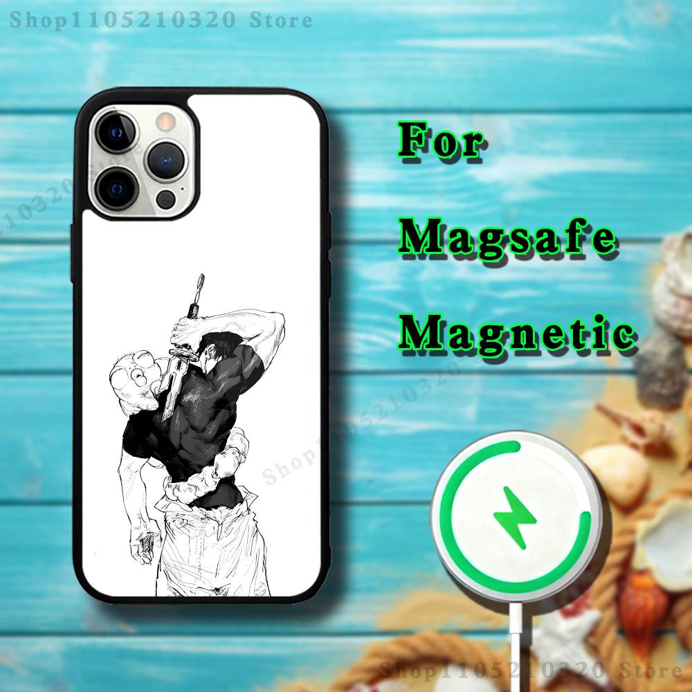 Toji Fushiguro J-Jujutsu Phone Case For iPhone 17,16,15,14,13,12,11,Pro,Max,Plus,Mini,SE4,E Magnetic Magsafe Wireless Charging