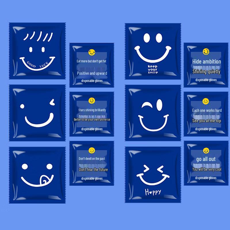

ZISIZ Individually Wrapped Disposable Plastic Gloves