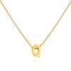 Stainless Steel Initial Necklace for Women Men Gold Color Cut Letters Single Name Choker Necklace Jewelry Gift Dropshipping