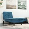 VidaXL Chaise Longue Blue Velvet 352843