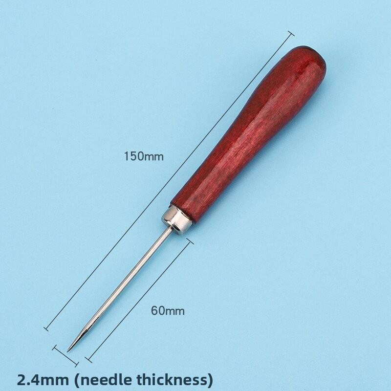 Old-fashioned Solid Wood Hole-making Spools, Hand-made Hole-drilling for Shoes, Perforation for Shoe Laces, Patching Shoes, and Shoe Repair.