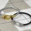 Bracelets Mode Best-seller Fred Boucle Magnétique en Forme de Fer à Cheval Bracelet en Fil d'Acier Inoxydable Inscriptions Brillantes en Forme de U