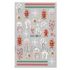 Nail Art Stickers, Christmas Cartoon Gingerbread Man Snowflake Lines Micro-Engraved Adhesive-Backed Nail Art Stickers