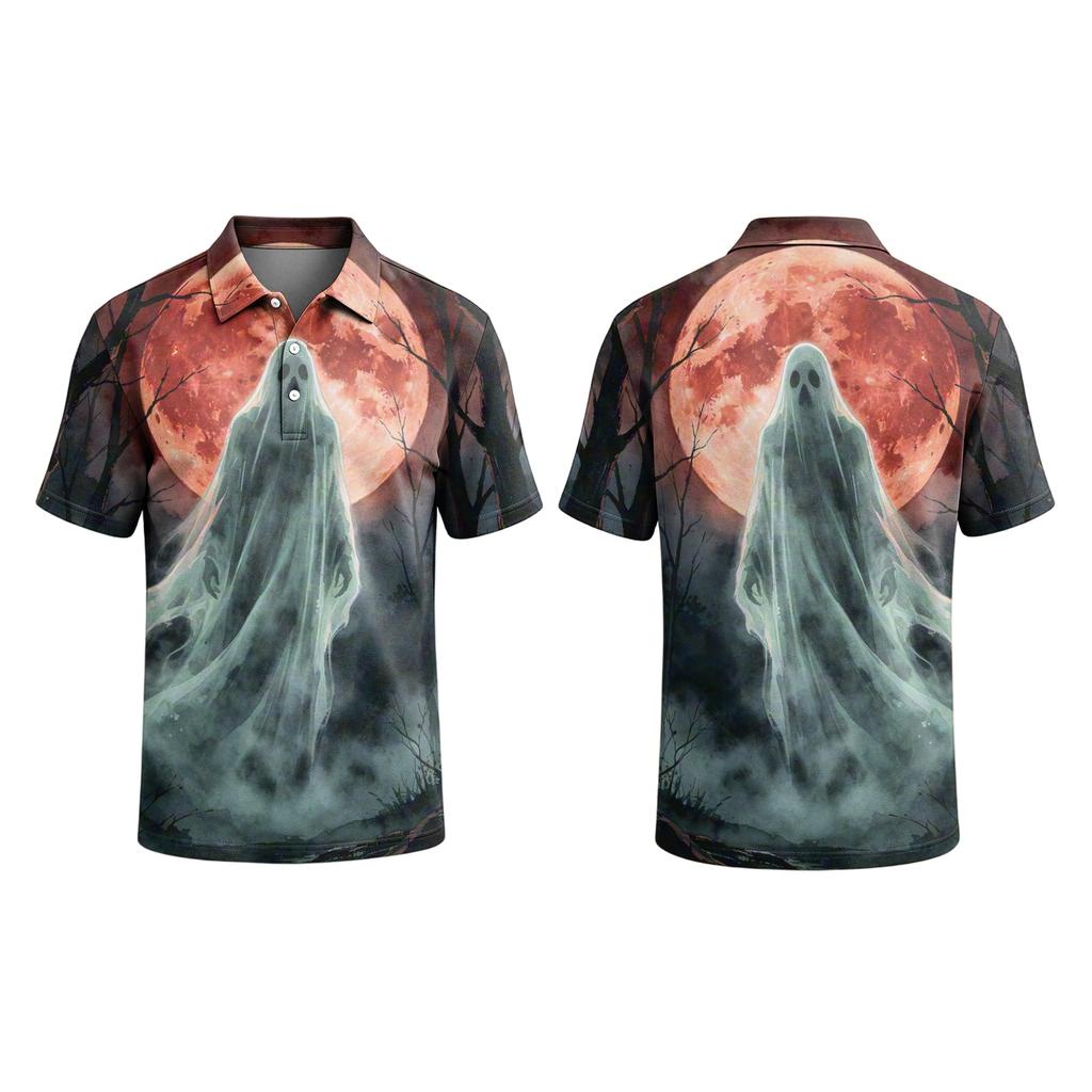 Men's Halloween Print Short Sleeve T-Shirt