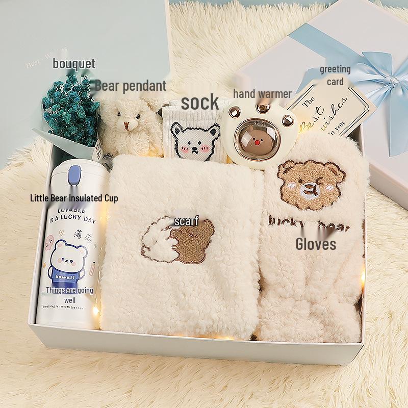 Winter Scarf Gift Box for Girls & Best Friends - Christmas & Birthday Souvenir