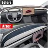 Car Dashboard Cover Mat Avoid Light Pad Anti-UV Carpets Accessories For Tesla Model Y Juniper 2025 2026 Model 3 Highland 2024