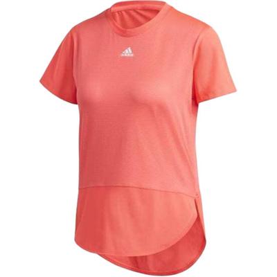 Aeroready Solid Color Pullover Crew Neck Short Sleeve T-Shirt Women T-Shirts Signal-Pink GN7315