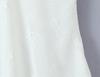 Design-Sense Women's V-Neck Mesh Embroidery Sleeveless Slim-Fit Open-Back Dress