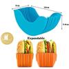 Wiederverwendbarer Burgerständer, nützliche Gadgets, Silikonrahmen, Burger-Werkzeughalter, Regal, Aufbewahrung, Küchenorganizer, Werkzeuge, Esszimmer, Bar, Zuhause
