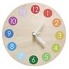 Wanduhr Batterie Baby Zimmer Betrieben Geräuscharm Runde Wand-montiert Holz Uhr Haushalts Waren