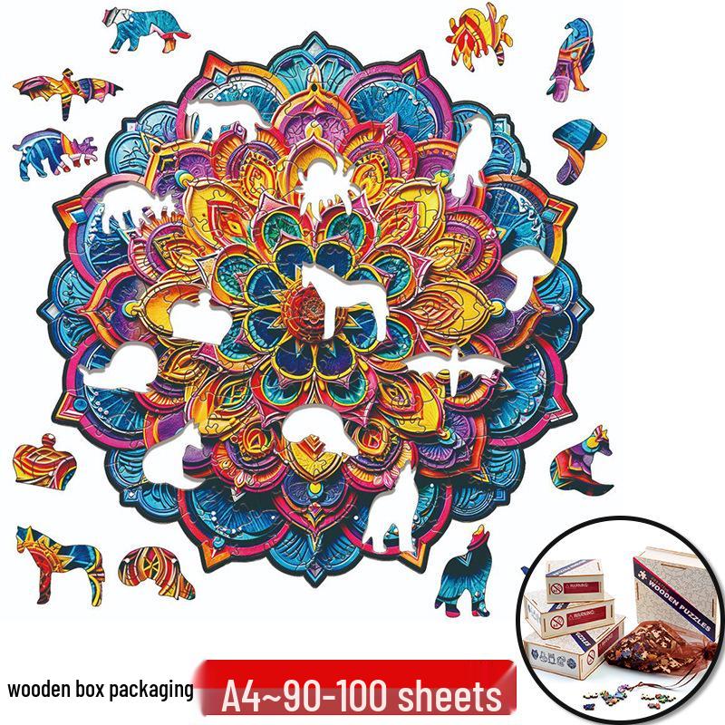 Irregular Animal Dog Penguin Wooden Puzzle in Stock