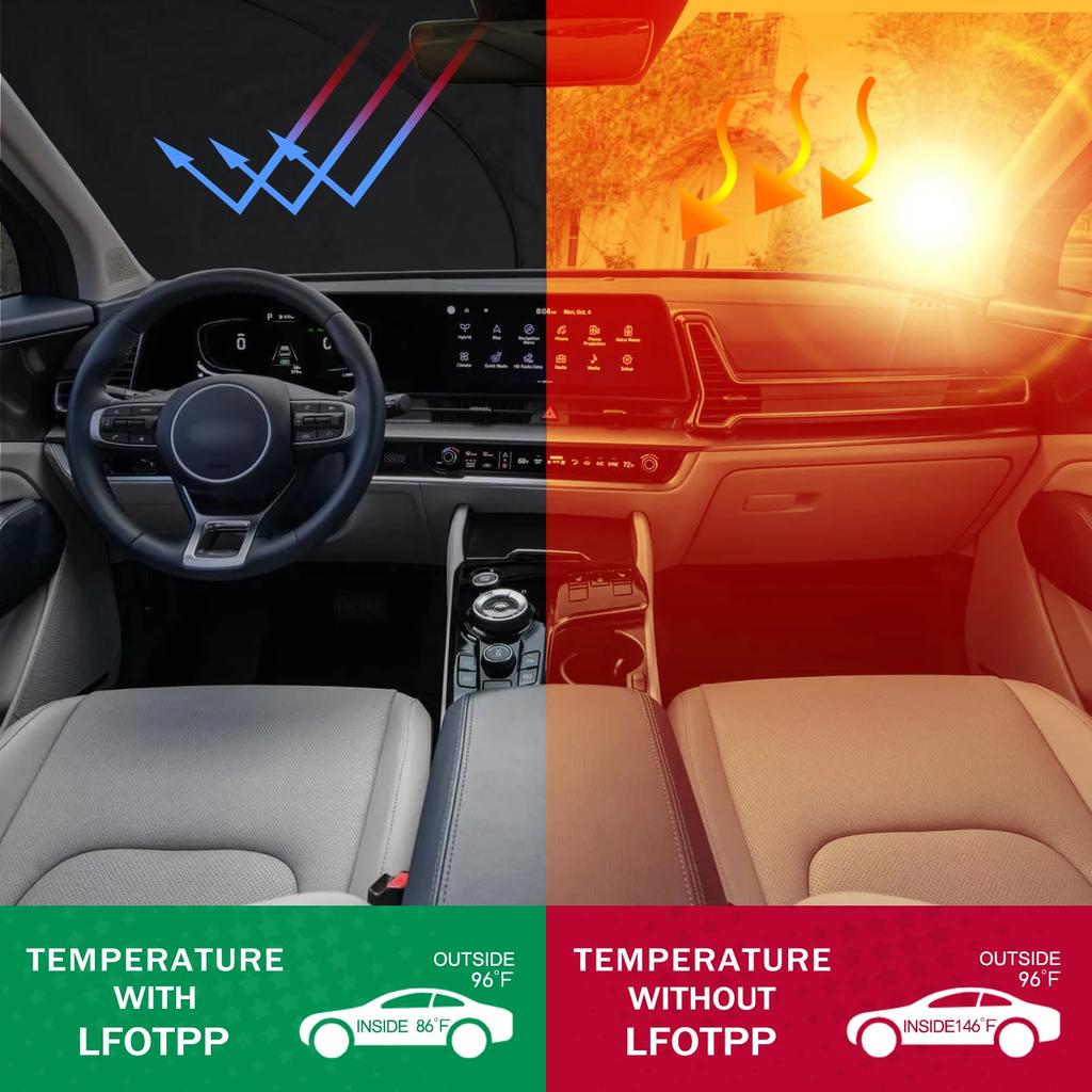 Car windshield sunshade all models common front window sunshade cover silver exterior protective sports accessory