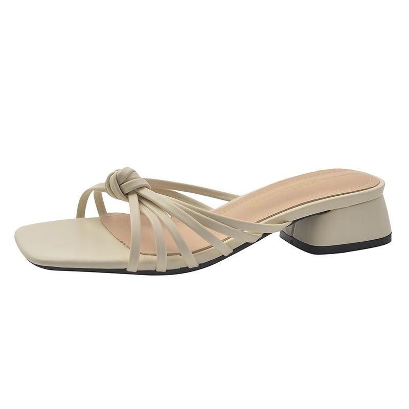 Římské sandály Sandály Pantofle Robustní podpatek Dámské boty