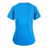 Women's Fashion  Printed Short Sleeve V Neck Pattern Tops Pocket Working T-shirts