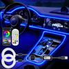 Interior Car LED Strip Lights, RGB USB Car Ambient Lighting With Fiber Optic, EL Wire Car Accessories