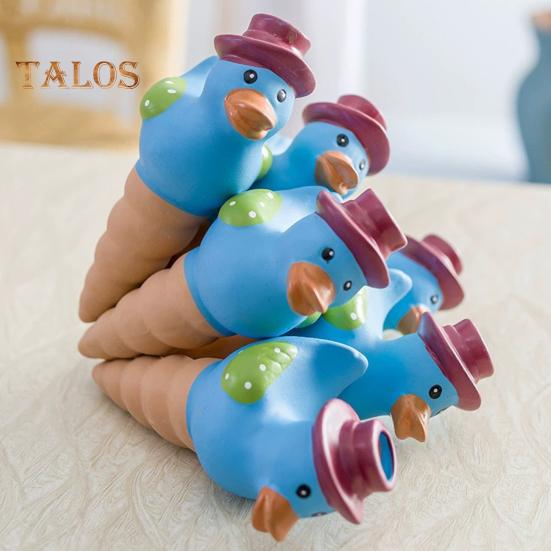 4 Pcs Duck Shaped Self-Watering Spikes Ceramic Watering Globe Automatic Penetrating Waterer for Potted Plants Garden Plants