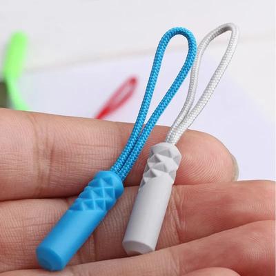 Zippers Sliders Puller End Rope Zipper Pull Replacement Zipper Tab Tag Cord Extension Fixer Backpack Suitcase Zippers Cord 10pcs