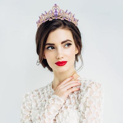 Bridal Jewelry Crown Tiara Retro Gold Black Diamond Headband Knot Birthday Accessories Halloween Crown