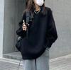 Casual fashion knitted bottoming shirt women's clothing autumn and winter new loose lazy style round neck pullover sweater