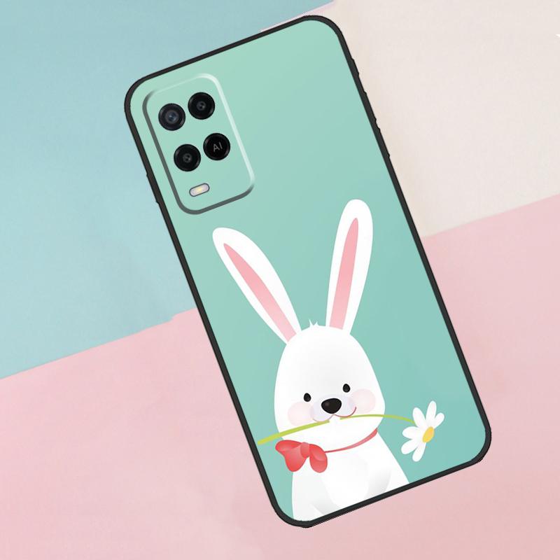 Bunny Rabbit Ears For Oppo A16 A76 A96 A15 A80 A60 A40 A94 A54 A98 A78 A18 A38 A58 A17 A77 A74 A57S Phone Case