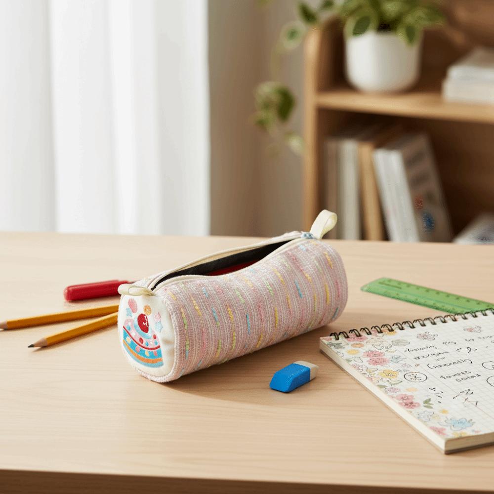 Soft Material Pencil Bag Floral Pattern Pencil Case Creative Pattern Pen Pouch School Stationery
