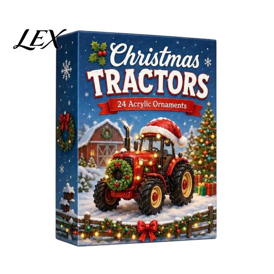 Kids Holiday Surprise Gift Transportation Vehicles Advent Calendar 2026 for Kids, 24 Day Christmas Countdown Set with Collectible Acrylic Mini Vehicle