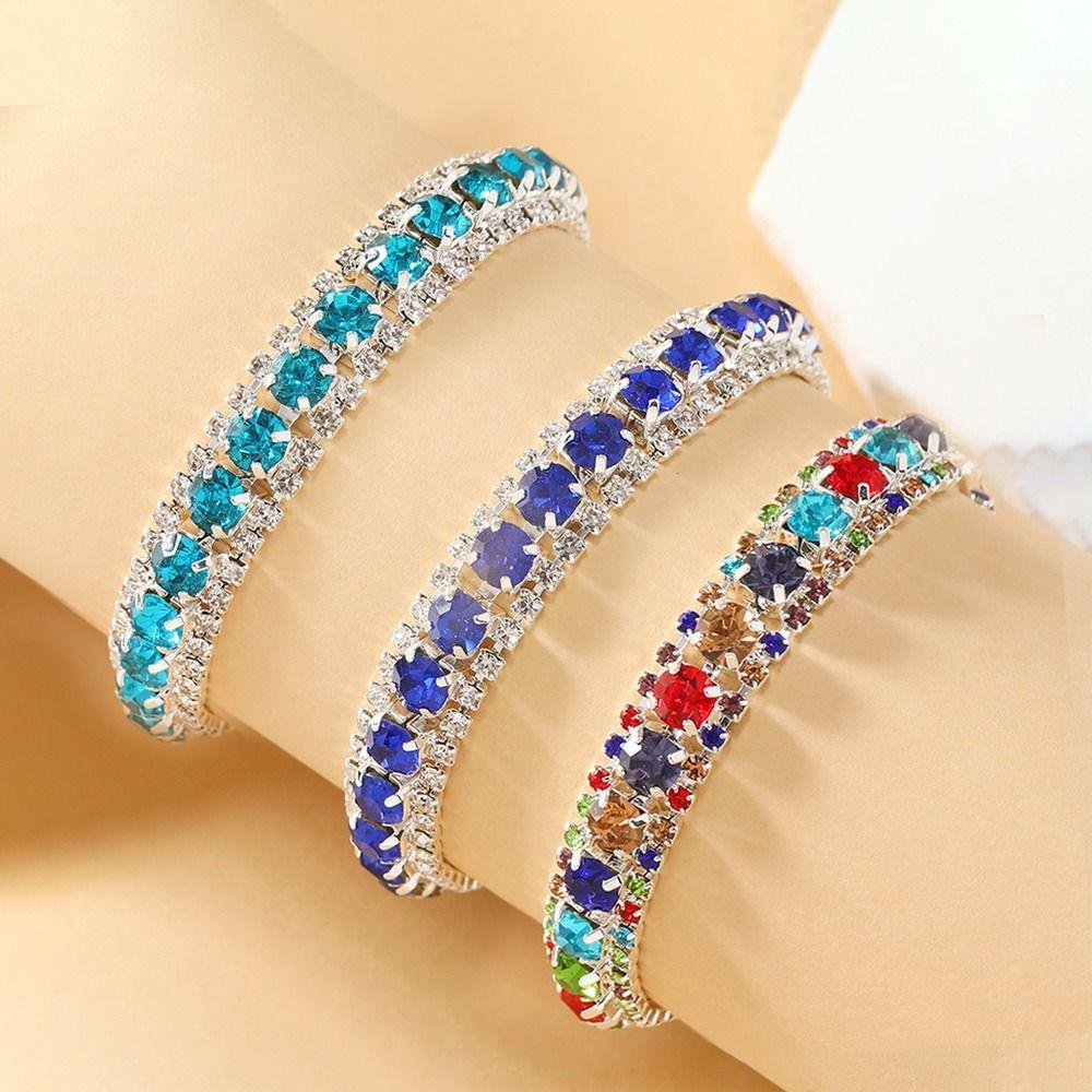 Charm Rhinestone Bracelet Luxury Women's Bracelet Personality Sparkling Bracelet Gifts
