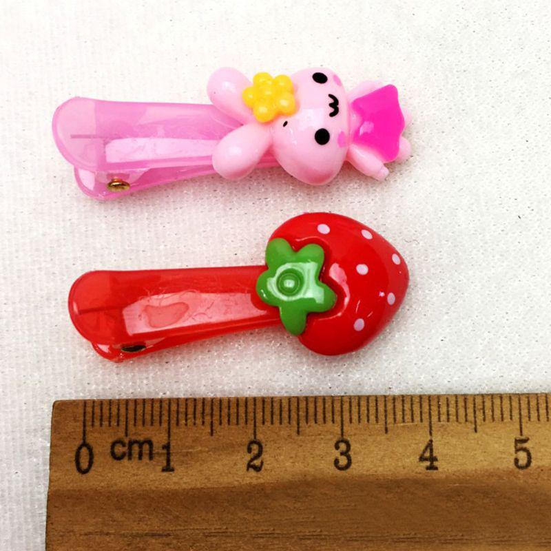 BetterJonny Fully Lined Alligator Hair Rainbow Accessories Cute Cartoon Fruit Dessert Barrettes for Toddlers Girl Teens Kids 38Pcs Baby Girls Hair Clips