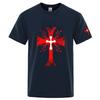 Unisexs 2025 Knights Templar Logo Print Summer Solid Color Shorts Sleeve Business Leisure Absorb Sweat Breathable Tshirt