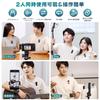 Ulanzi A100 Wireless Microphone, Lapel Microphone, External Smartphone Microphone, 360° Sound Collection, Noise Cancelling, 2-Person Simultaneous