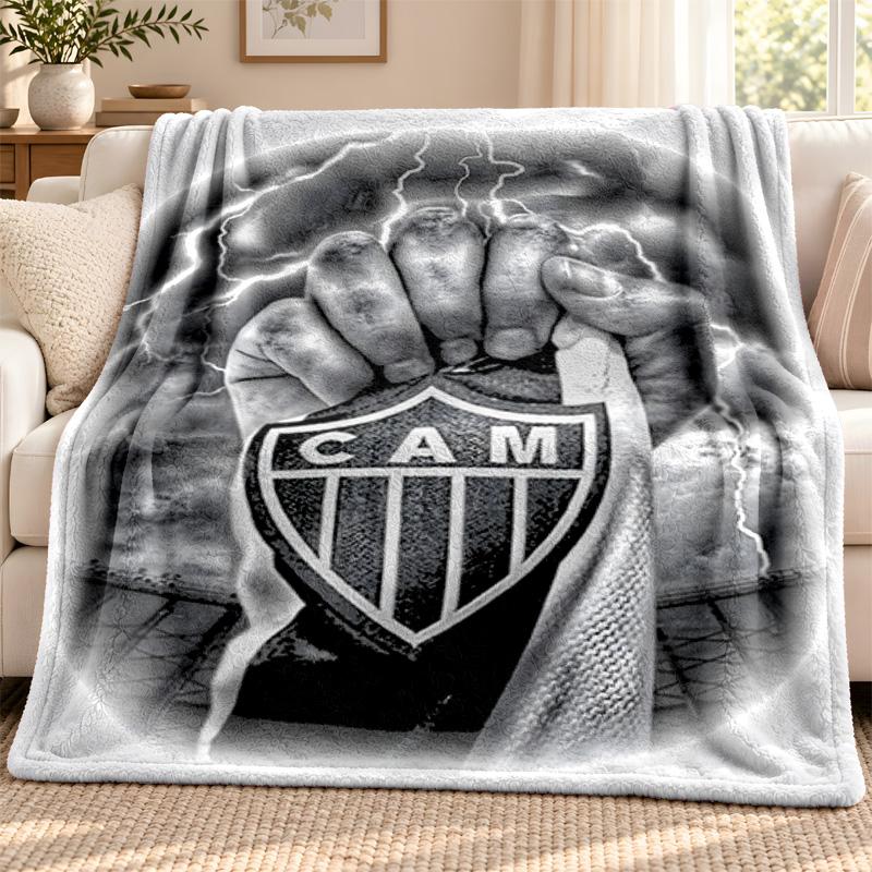 Clube Atletico Mineiro blanket Flannel Blanket Soft Cozy Plush Throw for Sofa Bed Lightweight Home Decoration Outdoor camping